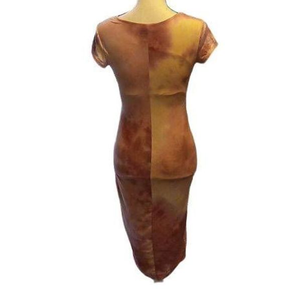 See You Monday Mauve & White Ankle Length Dress Women's Size Medium - Picture 4 of 5